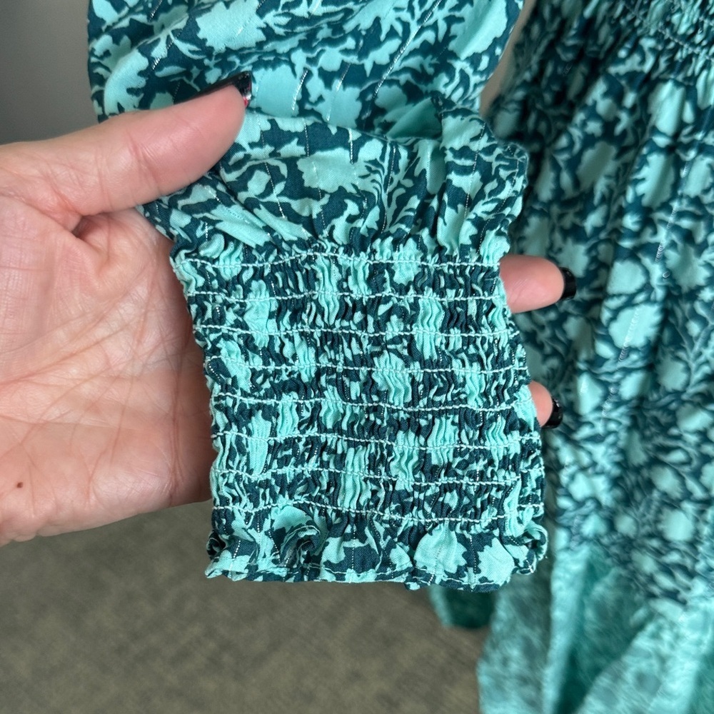 Vineyard Vines Teal Long Sleeve Dress - Picture 5 of 12